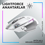 Logitech G502 X Plus RGB Kablosuz Gaming Mouse Beyaz  910­006172