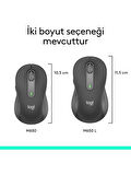 Logitech Signature M650 Büyük Boy Sağ El Için Sessiz Kablosuz Mouse - Siyah OUTLET