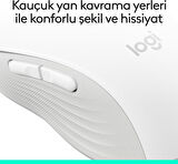 Logitech M650 Signature 910-006238 Beyaz Sessiz Büyük Boy Sağ El Optik Kablosuz Mouse Teşhir