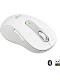 Logitech Signature M650 Büyük Boy Sol El Için Sessiz Kablosuz Mouse - Beyaz OUTLET