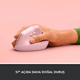  Logitech Lift Kablosuz Ergonomik Dikey Mouse, 57° Dikey Aç