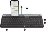 Logitech K580 Ultra İnce Multi-Device Bluetooth(R) Klavye Siyah 920-010624