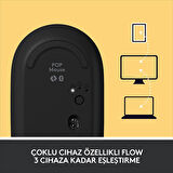Logitech POP Mouse Blast Emoji Tuşlu Sessiz Kablosuz Mouse - Sarı&Siyah