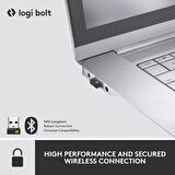 Logitech MX Keys Mini Combo Bolt Alıcılı Aydınlatmalı Kablosuz İngilizce Klavye ve MX Anywhere 3 Mouse Seti - Koyu Gri