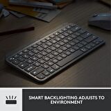 Logitech MX Keys Mini Combo Bolt Alıcılı Aydınlatmalı Kablosuz İngilizce Klavye ve MX Anywhere 3 Mouse Seti - Koyu Gri