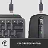 Logitech MX Keys Mini Combo Bolt Alıcılı Aydınlatmalı Kablosuz İngilizce Klavye ve MX Anywhere 3 Mouse Seti - Koyu Gri