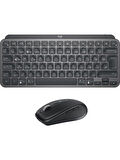 Logitech MX Keys Mini Combo Minimalist Kablosuz Aydınlatmalı Q-Türkçe Klavye ve MX Anywhere 3 Kompakt Performans Mouse Seti,