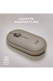 Logitech Pebble M350 910-006751 Bej Sessiz Optik Kablosuz Mouse OUTLET