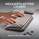 Logitech POP KEYS 920-011526 Türkçe Q Bej Kablosuz Klavye
