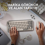 Logitech POP KEYS 920-011526 Türkçe Q Bej Kablosuz Klavye