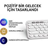 Logitech Pebble Keys 2 K380s Multi-Device Bluetooth Klavye - Beyaz 920-011860