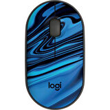 Logitech M340 Wireless Mouse Blue Galaxy