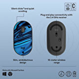 Logitech M340 Wireless Mouse Blue Galaxy