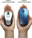 Logitech M310 XL Mouse Tam Boy Rahat Kauçuk Kenarlı Tavuskuşu Mavisi