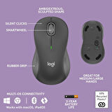 Logitech Wave Keys MK670 Combo M550 L Kablosuz Ergonomik İngilizce Klavye Mouse Seti Siyah