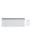 Logitech MK470 Kablosuz Beyaz İnce İngilizce Q Klavye + Mouse Seti