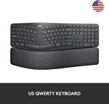 Logitech Ergo K860 Bilek Destekli Kablosuz İngilizce Klavye