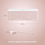 Logitech MK470 Kablosuz İngilizce Rose Gold Klavye Mouse Seti