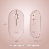 Logitech MK470 Kablosuz İngilizce Rose Gold Klavye Mouse Seti