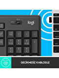 Logitech MK295 Kablosuz İngilizce Klavye Mouse Set Siyah