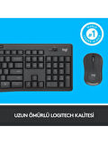 Logitech MK295 Kablosuz İngilizce Klavye Mouse Set Siyah