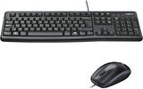 Logitech MK120 Kablolu Q İngilizce Siyah Klavye Mouse Set