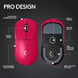 Logitech G PRO X SUPERLIGHT 2 Hafif HERO 2 Sensör 32.000 DPI LIGHTSPEED Kablosuz Oyuncu Mouse - Pembe
