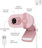 Logitech Brio 100 Full HD 1080P Mikrofonlu Webcam - Pembe 960-001623