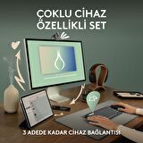Logitech Pebble 2 Combo Çoklu Sessiz Kablosuz Türkçe Q Klavye Mouse Seti - Pembe 920-012247