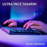 Logitech G515 Lightspeed TKL Tactile Switch İngilizce RGB Kablosuz Siyah Gaming Klavye (920-012538)