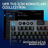 Logitech G915 X Lightspeed TKL Low Profile Tactile Switch İngilizce RGB Kablosuz Siyah Gaming Klavye (920-012721)
