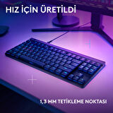 Logitech G515 TKL Kablolu Düşük Profilli Rgb Aydınlatmalı Tactile Switch Ingilizce Oyun Klavyesi, Siyah