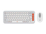 Logitech POP ICON Kablosuz Bluetooth Sessiz Türkçe Q Klavye ve Mouse Seti, Beyaz