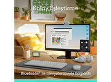 LOGITECH MK250 Kablosuz Bluetooth Kablosuz Klavye ve Mouse Seti Beyaz