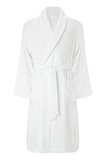 50'li Şalyaka Bornoz Beyaz %100 Pamuk Unisex Spa Için Ideal Kadın/Erkek