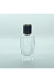 PARFÜM ŞİŞESİ 50 ML (20 ADET) KONİK PRİZMA KOLAY KAPAMA BOŞ ŞİŞE