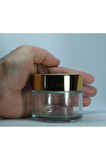KREM KAVANOZU 100 ML (15 ADET) BOŞ ŞEFFAF ŞİŞE