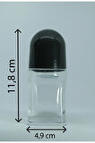 ROLLON 50 ML (25 ADET) ŞEFFAF PARFÜM BOŞ ŞİŞE