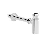 VitrA Liquid A45124 Uzun Lavabo Sifonu, T Tipi, Krom