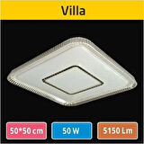  50x50 Dekoratif Panel Led Villa 54w Sıva Üstü Led Armatür Tavan Armatür