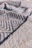 Sevim Geometrik Desenli Zemini Renkli Bambu El Havlusu - 50x90 cm - İndigo