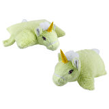 Unicorn Katlanır Yastık Peluş Yeşil