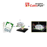 Cubic Fun 3D 56 Parça Led Puzzle Beyaz Saray - ABD  (Led Işıklı)