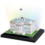 Cubic Fun 3D 56 Parça Led Puzzle Beyaz Saray - ABD  (Led Işıklı)