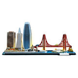 CubicFun San Francisco 3D Puzzle 90 Parça LED Işıklı