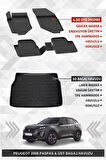 Sahler Peugeot 2008 2019+ Uyumlu 4.5d Premium Havuzlu Paspas ve Liner Marka 3D ÜST Bagaj Havuzu