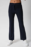 Kadın Yüksek Bel Toparlayıcı İspanyol Paça Palazzo Pantolon