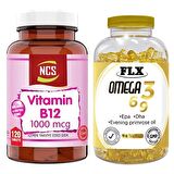 Ncs Vitamin B12 120 Tablet & Flx Omega 3-6-9 90 Tablet