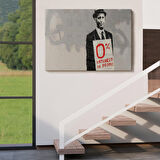 Banksy % 0 Faiz Oranı İsimli Çalışması Kanvas Tablo / % 0 Interest In People-5110