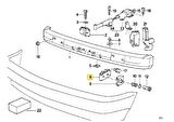 BMW E34 ÖN TAMPON BAĞLANTI BRAKETİ 51111944545